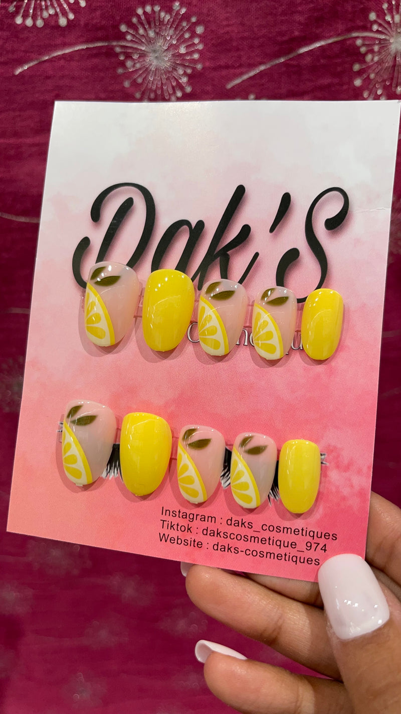 Faux-ongles Lemon (S)