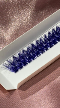 Bande de cils individuelles colorées
